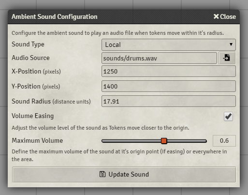 Ambient Sound Configuration