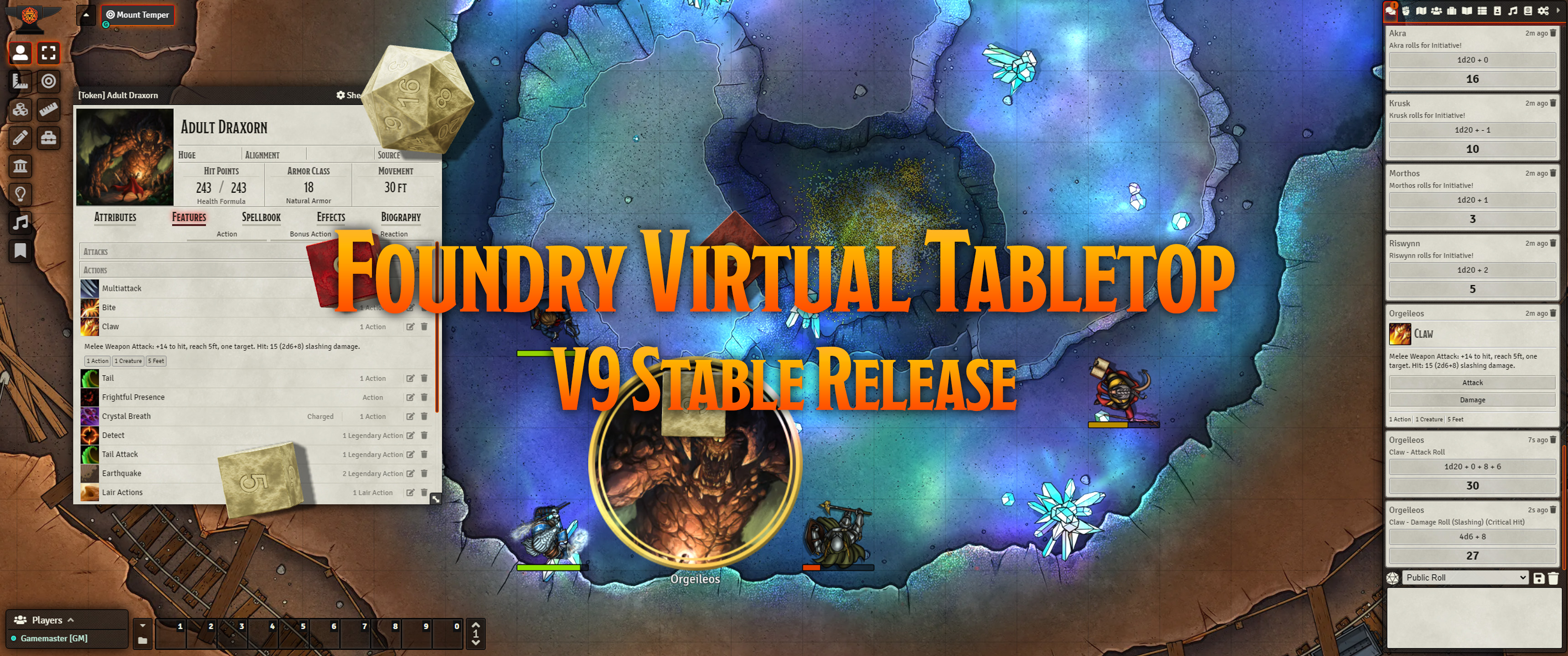 Release Notes for Foundry Virtual Tabletop Version #