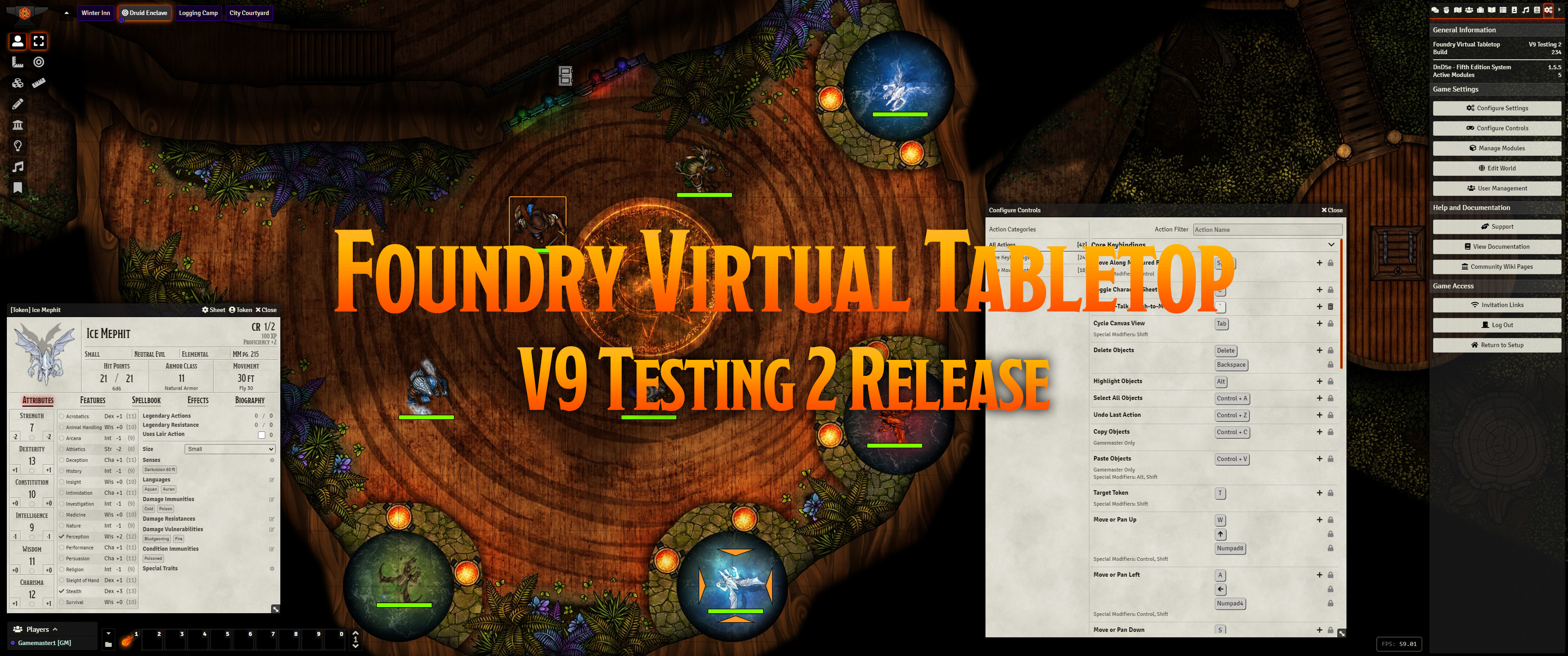 Foundry VTT - Version 9 Testing 2 Release Notes Release Notes for Foundry Virtual Tabletop Version 9 Testing 2