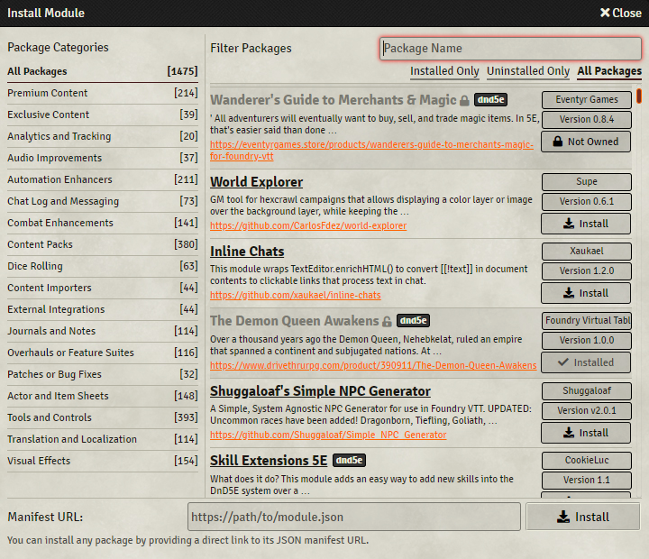 module-management-foundry-virtual-tabletop