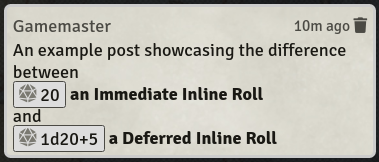 Inline Rolls