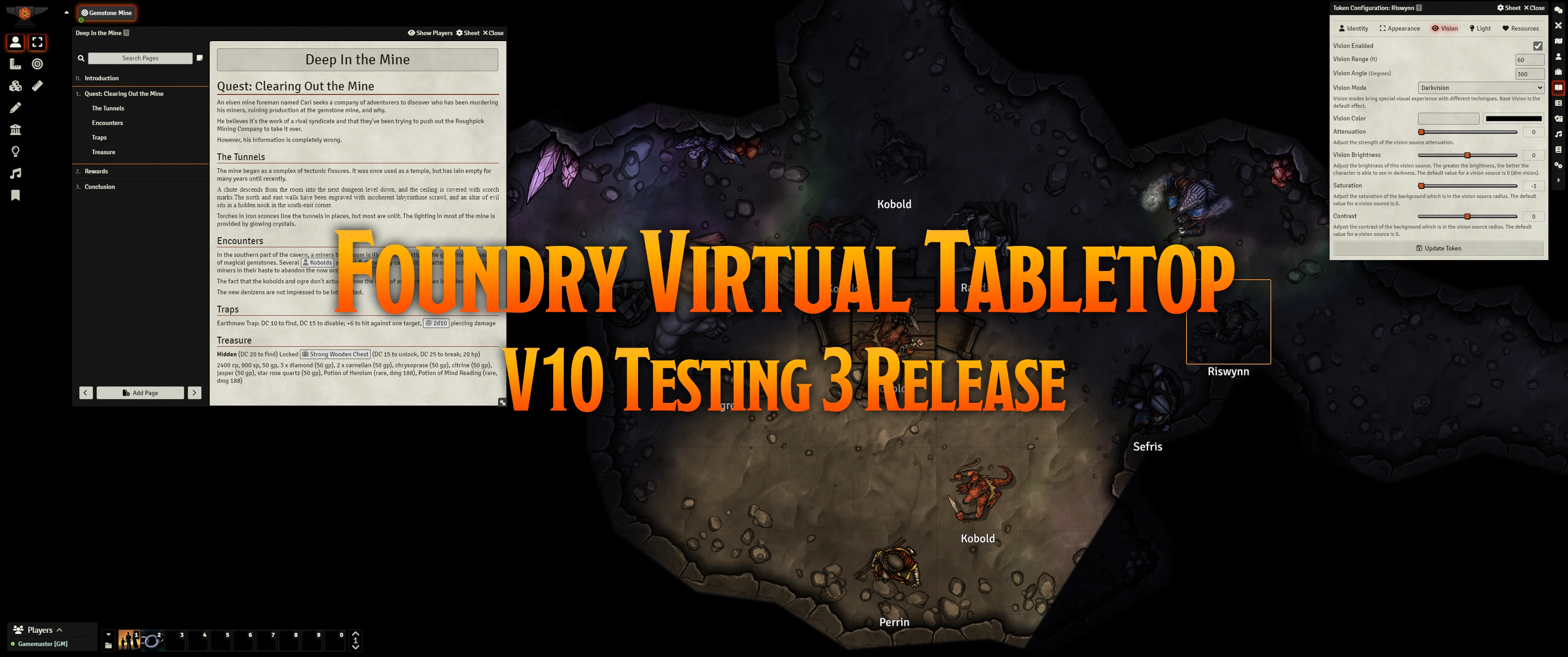 Release Notes for Foundry Virtual Tabletop Version 10 Testing 3